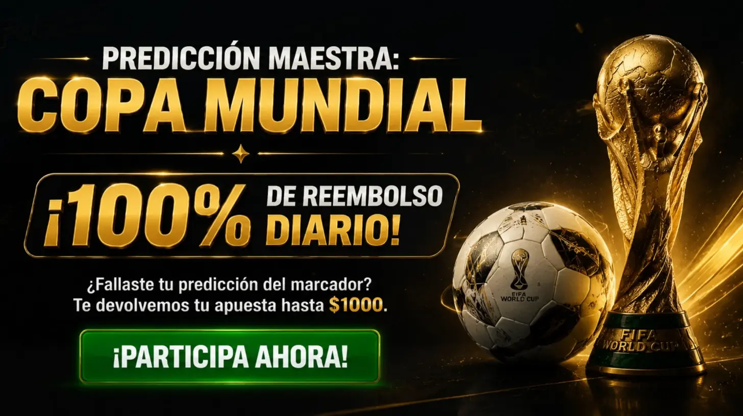 Promoción de FUN88: Predicción Maestra de la Copa Mundial. ¡100% de reembolso diario en apuestas