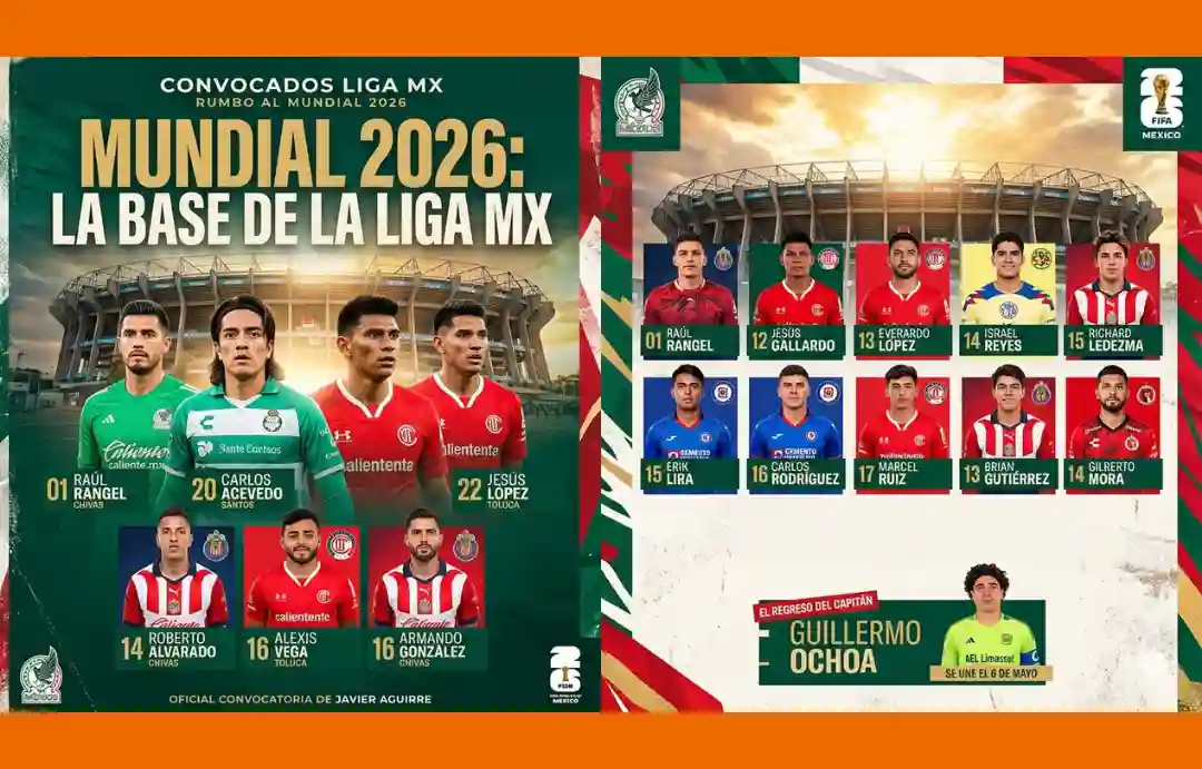 Convocatoria Tri Mundial 2026 Chivas Toluca Liguilla momios
