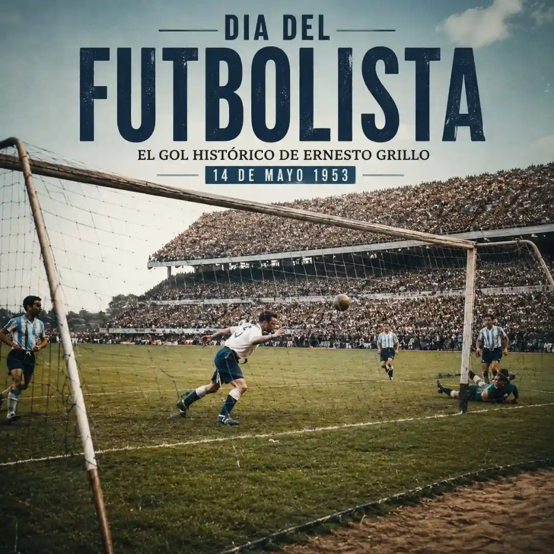 Día del Futbolista 14 de mayo origen gol imposible Ernesto Grillo Argentina