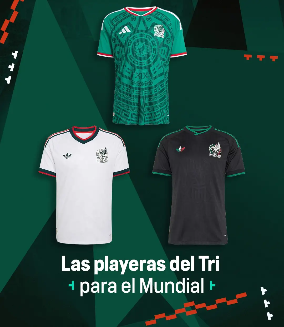 Jerseys verde negro blanco del Tri Mundial 2026 momios apuestas Fun88
